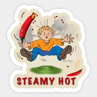 Steamy Hot Sticker